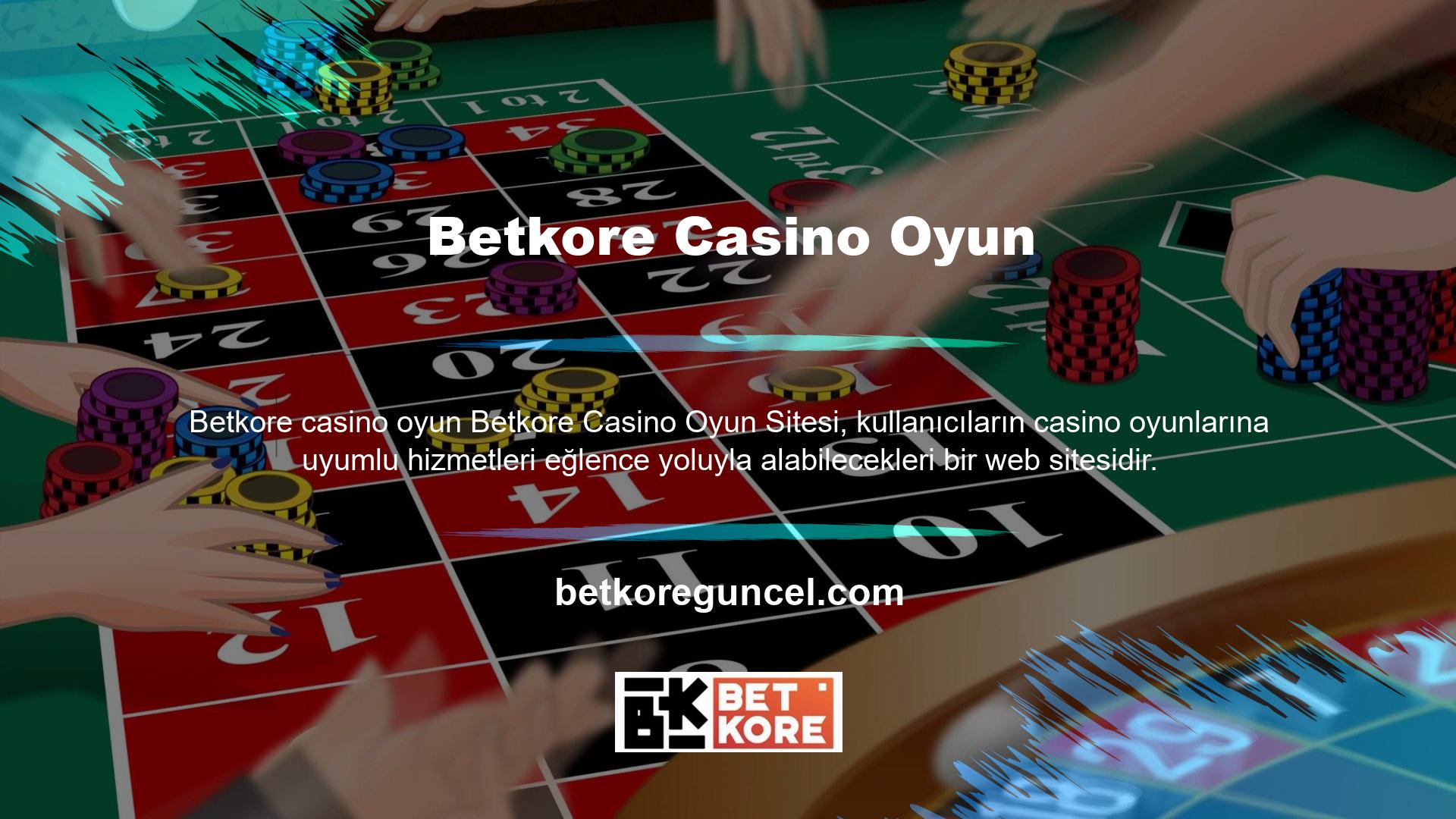 Betkore yüzlerce farklı PC blackjack oyun seçeneği ve casino kategorisi sunmaktadır