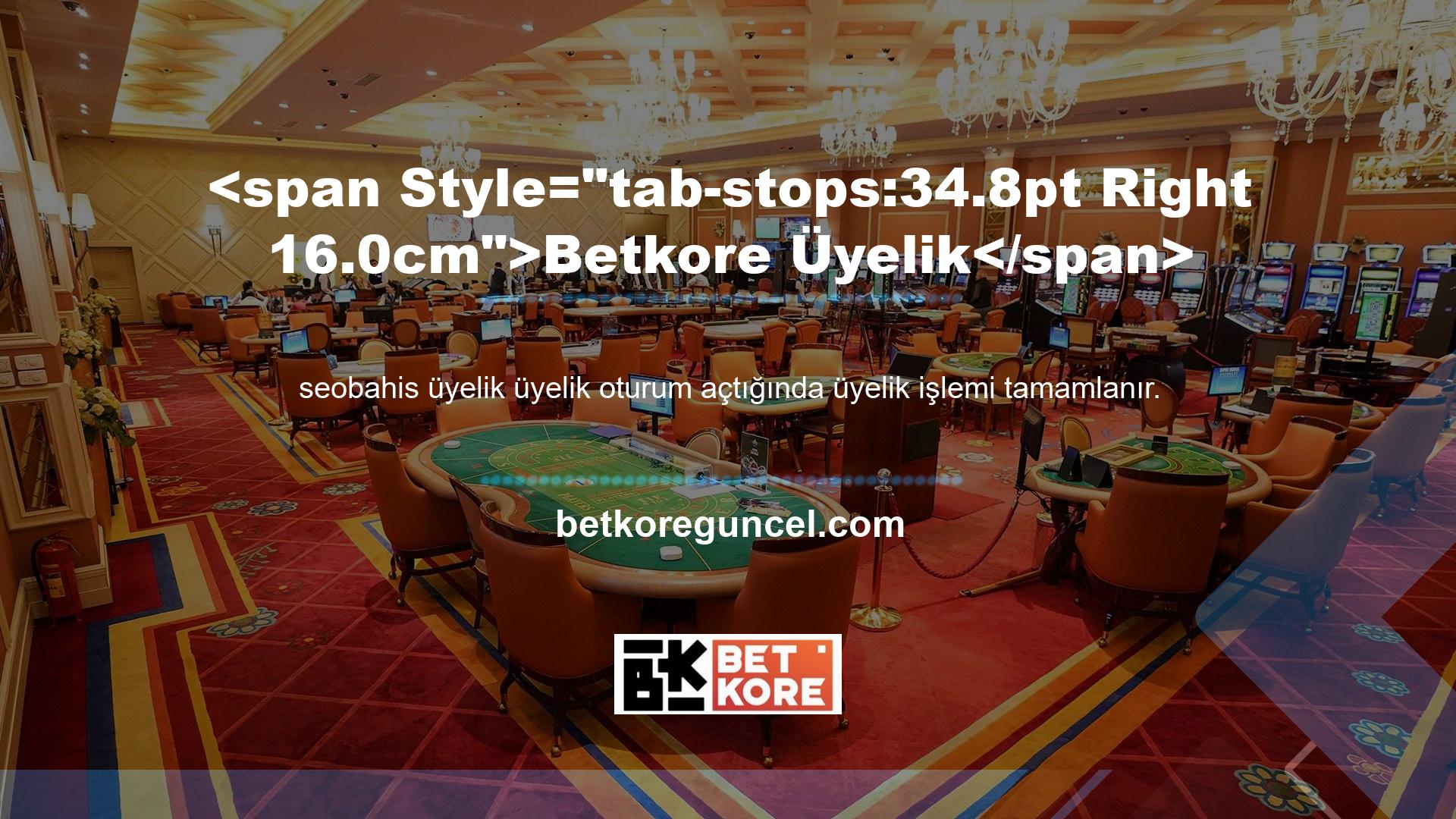 Üyelik için kaydolmayı bitirdiğinizde Depozito düğmesine tıklayın